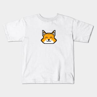 SMILING FOX PIXEL ART by ARTAISM Kids T-Shirt